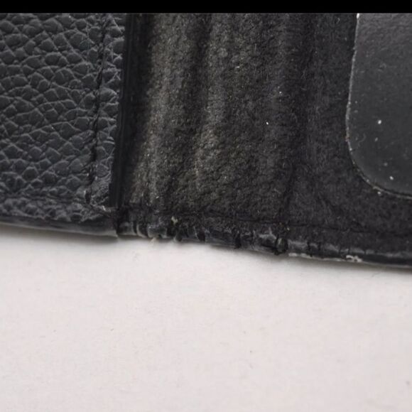 Auth Louis Vuitton Monogram Empreinte Folio iPhone X XS Case M63586 Black 4280H - Picture 12 of 14